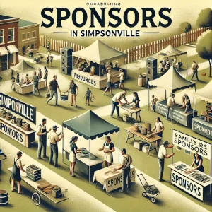 Sponsor an event in Simpsonville to support community gatherings and activities.